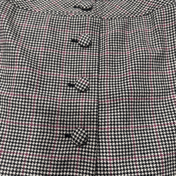 LOFT Houndstooth Wool Skirt - Picture 2 of 13